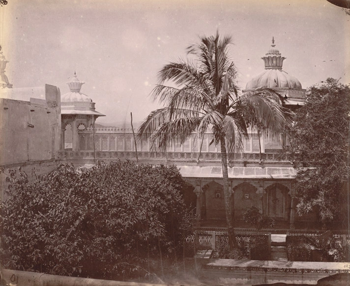 Historic Badi Mahal at City Palace Udaipur in 1882
