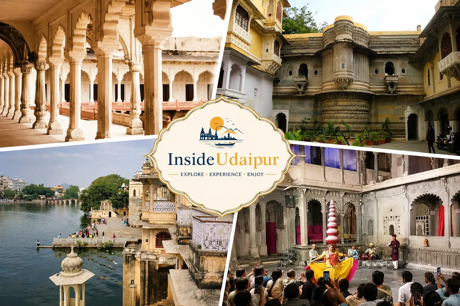 Bagore Ki Haveli Udaipur architecture, courtyards, lakefront and folk performance