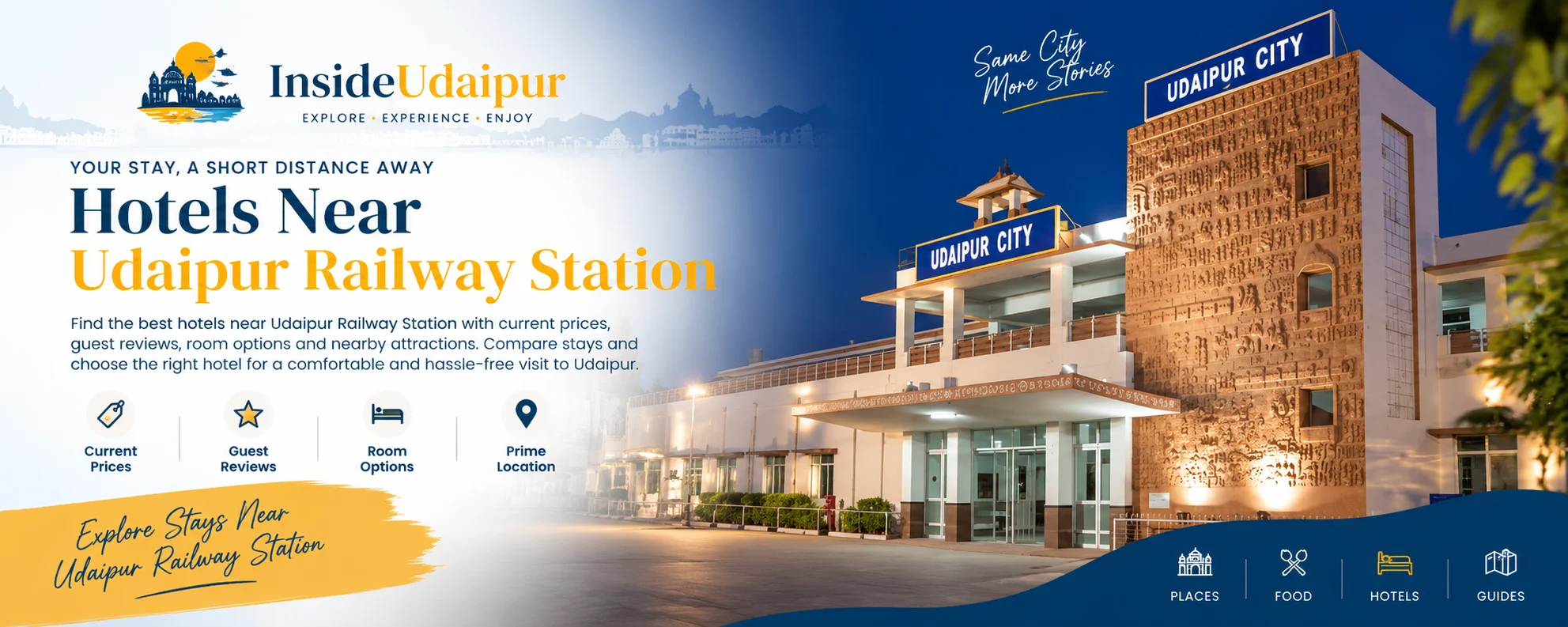 Hotels Near Udaipur Railway Station